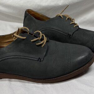 Olukai Shoes Women's Size 9 Keawe Tan Taupe‎ Leather Lace Flats Oxfords Loafers